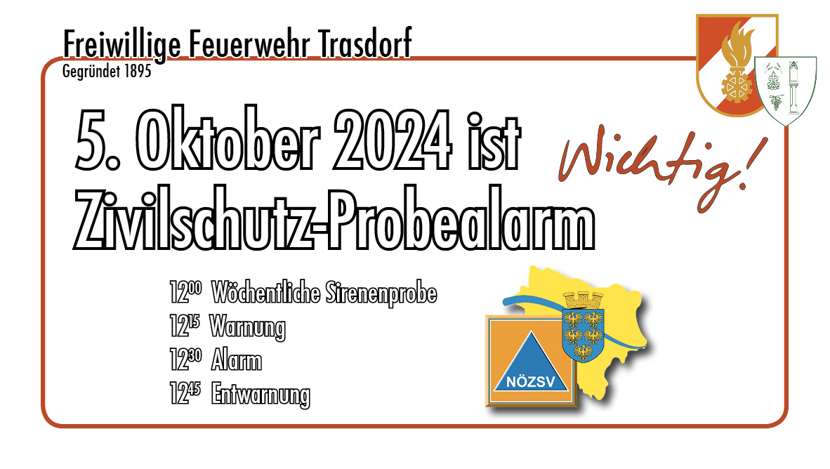 Mehr über den Artikel erfahren Zivilschutz-Probealarm 2024